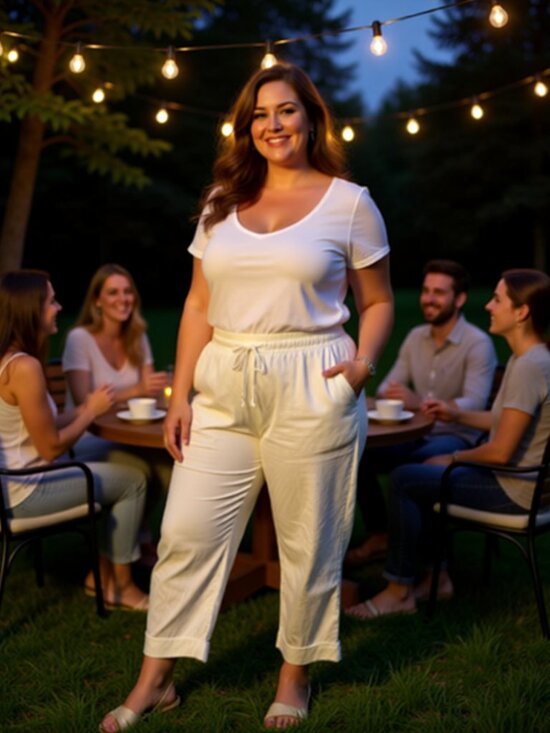 Time and Tru Pants - Time and Tru Tapered Linen Pants (XL) – Easy, Breezy Everyday Style